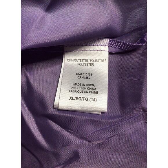 JACK SKELLINGTON NIGHTMARE BEFORE CHRISTMAS PUFF SLEEVE PURPLE DRESS NEW Girl XL - Picture 7 of 9